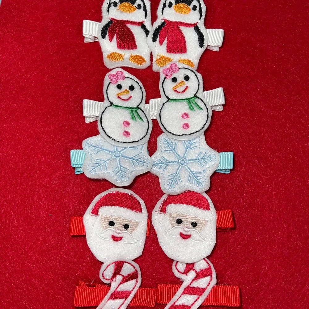 Christmas clippies. 5 sets